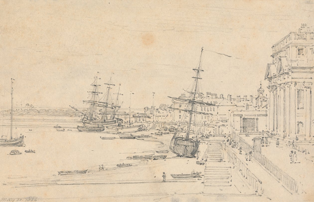 The Custom House, London av Henry Edridge