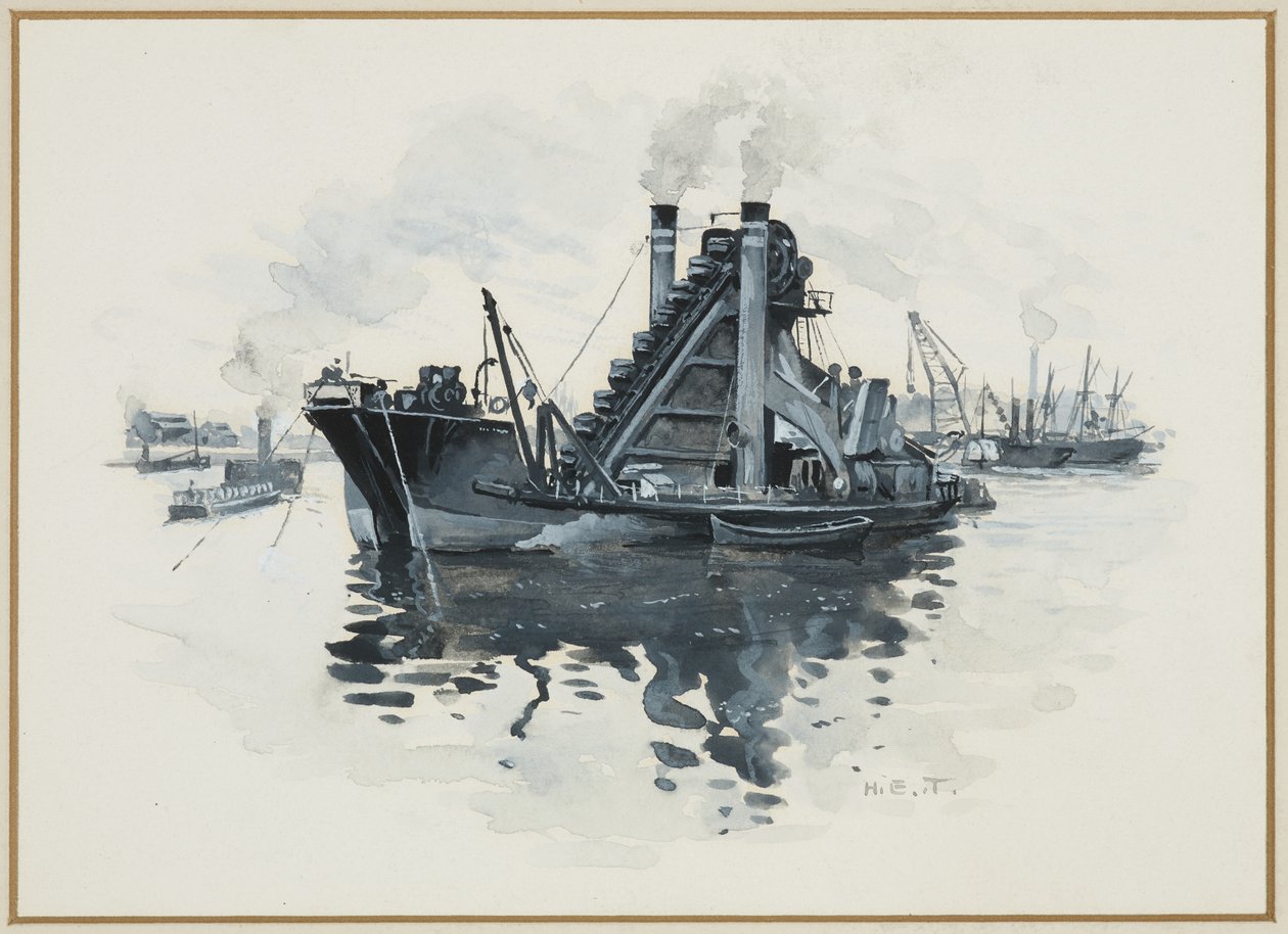 En mudder i Salford Docks av Henry Edward Tidmarsh