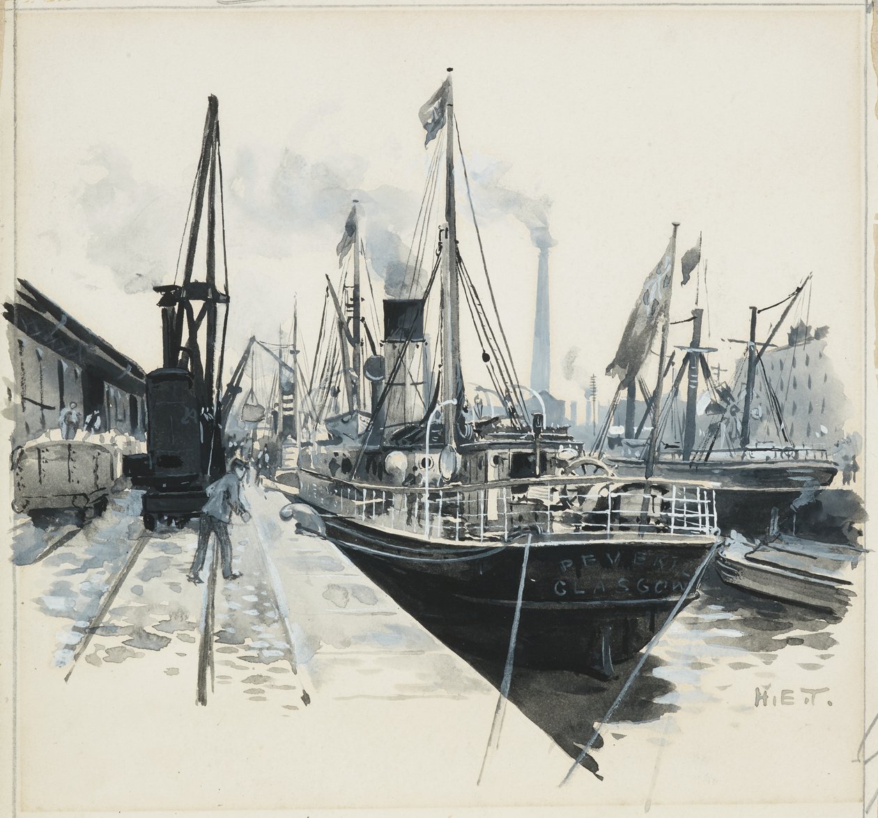 Laster i Pomona Dock av Henry Edward Tidmarsh
