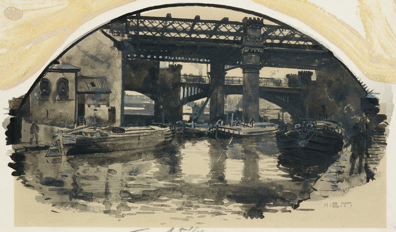 The Old Bridgewater Canal Terminus, Castlefield av Henry Edward Tidmarsh