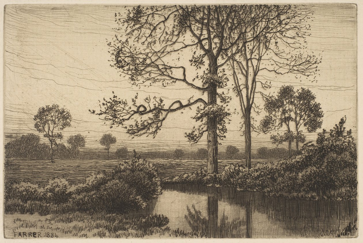 Høsten grå og melankoli, 1884. av Henry Farrer