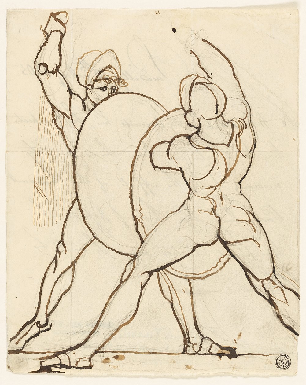 Kamp mellom to grekere av Johann Heinrich Füssli