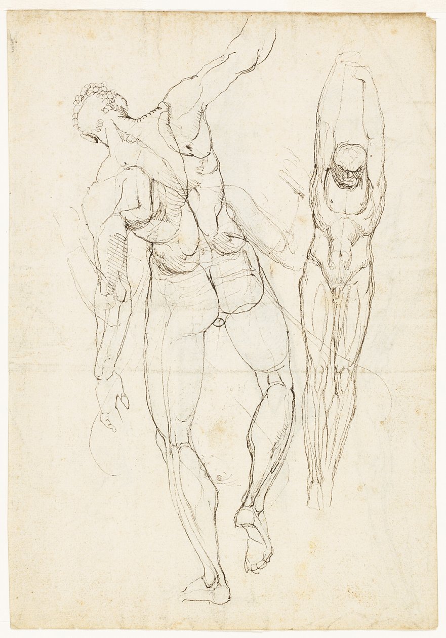 Figurstudier (rekto og verso) av Johann Heinrich Füssli