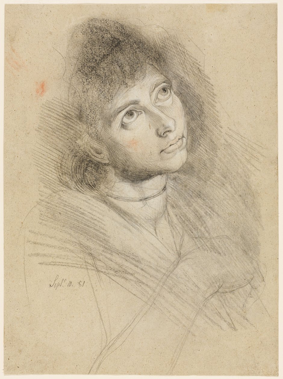 Portrett av en kvinne (Martha Hess) av Johann Heinrich Füssli