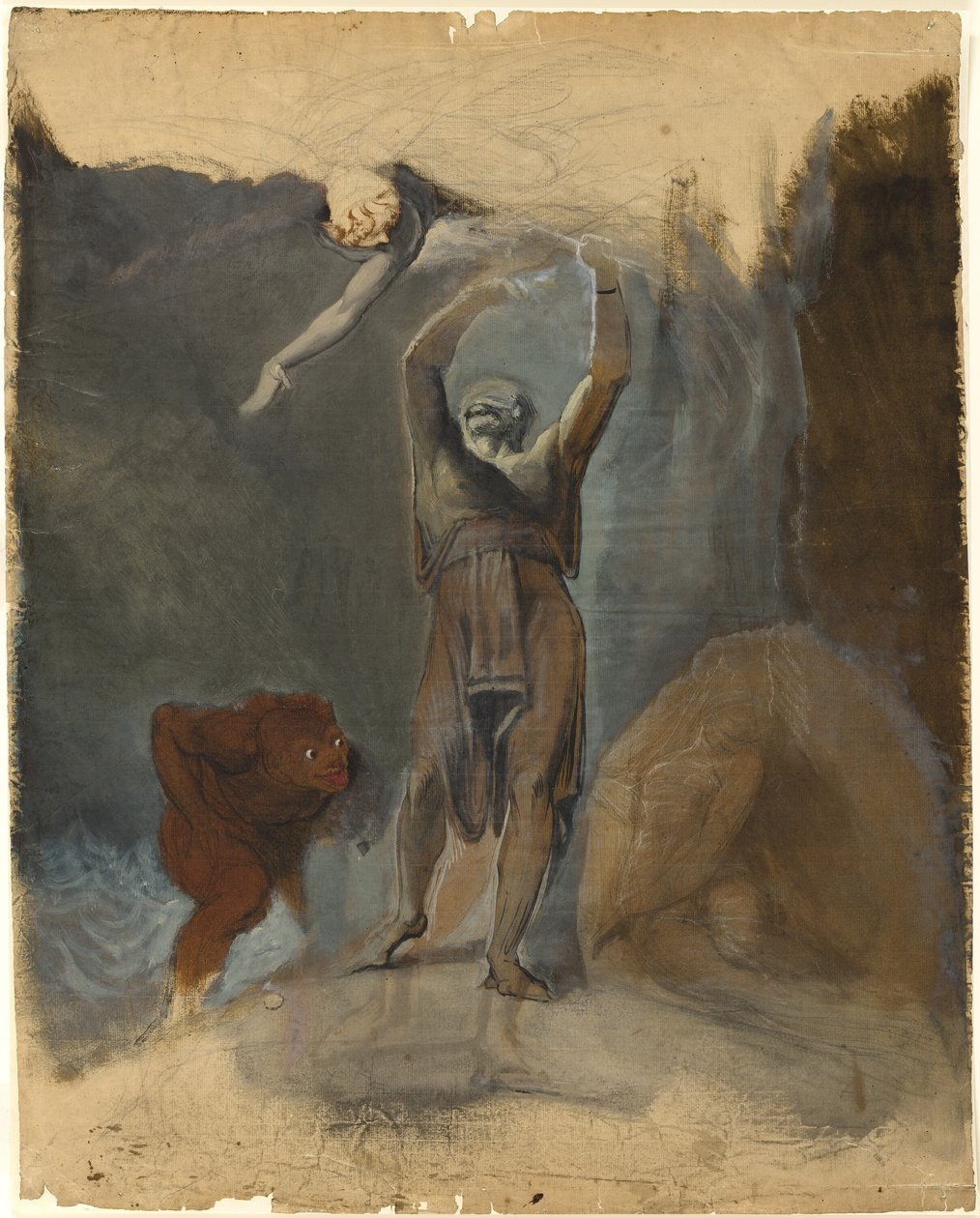 Prospero, Miranda, Caliban og Ariel av Johann Heinrich Füssli