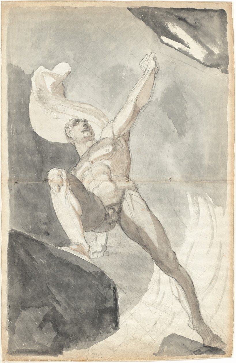 Satan som trosser himmelens krefter av Johann Heinrich Füssli