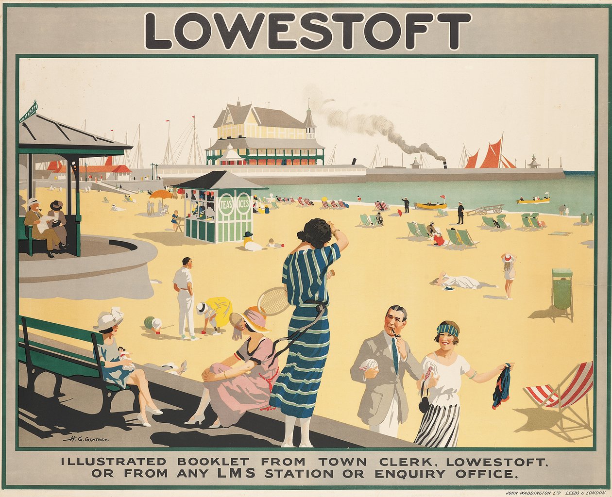 Plakatreklame Lowestoft av Henry George Gawthorn