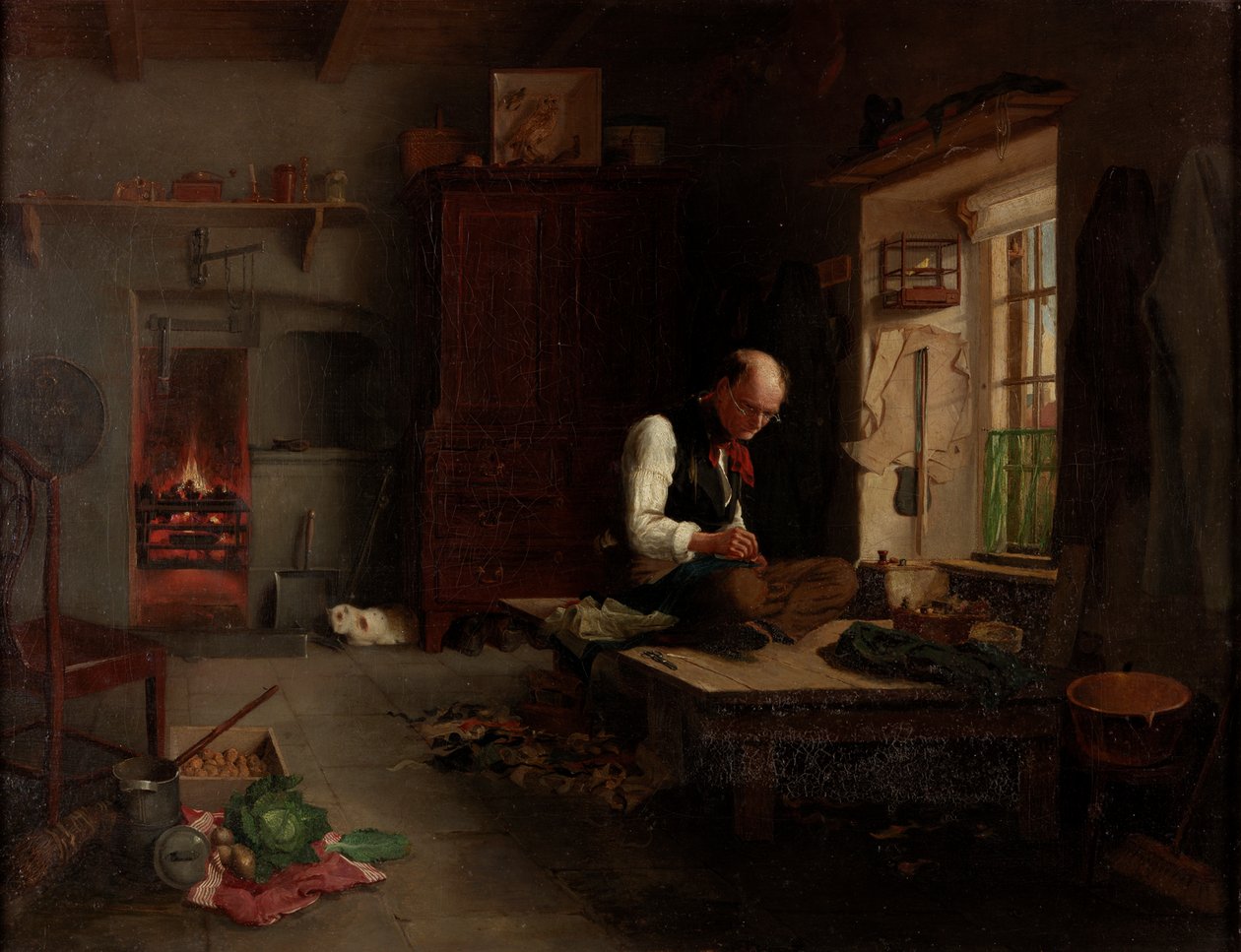 Landsbyens skredder, ca. 1851 av Henry Hetherington Emmerson