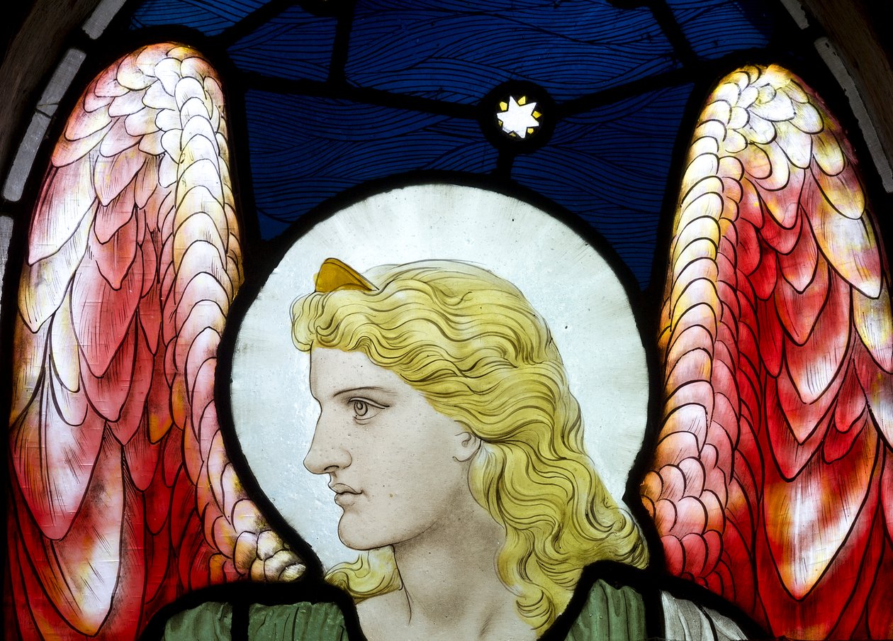 Erkeengel Uriel, detalj, 1882 av Henry Holiday