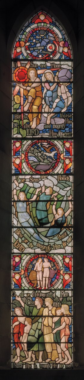 Benedicite-vindu, ca. 1895 (farget glass) av Henry Holiday
