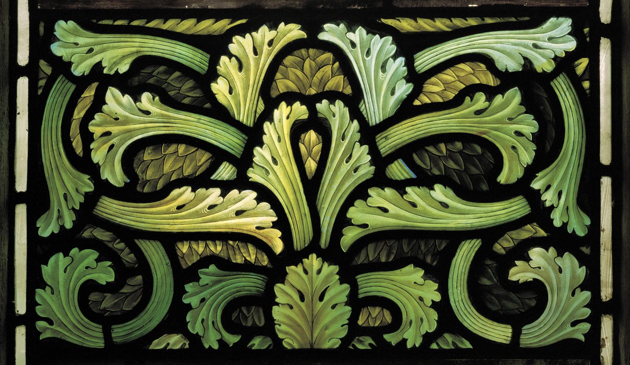 Foliage Pattern, Angels Of Judgment Window, 1887 av Henry Holiday