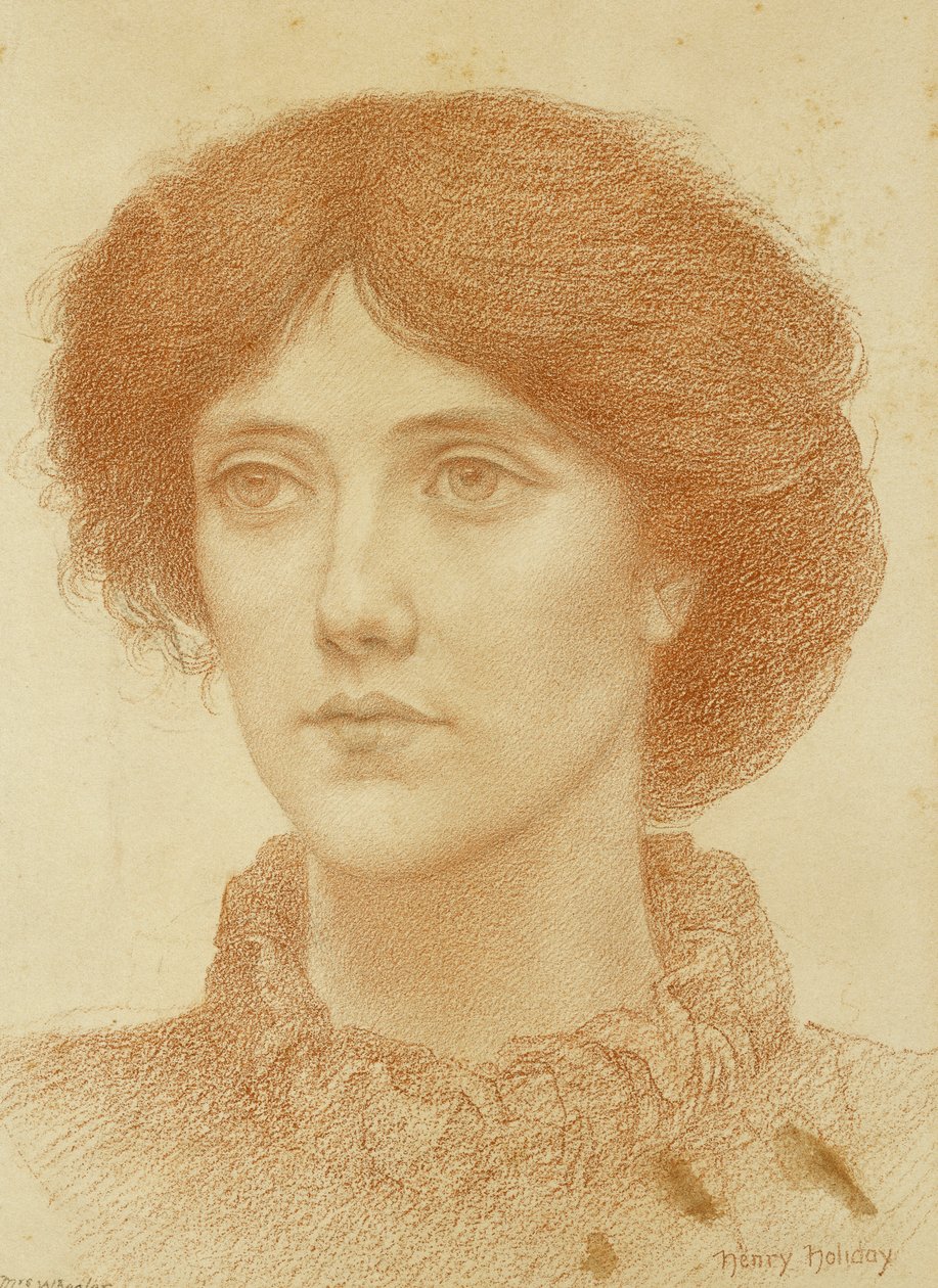 Portrett av fru Wheeler, bystelengde, av Henry Holiday