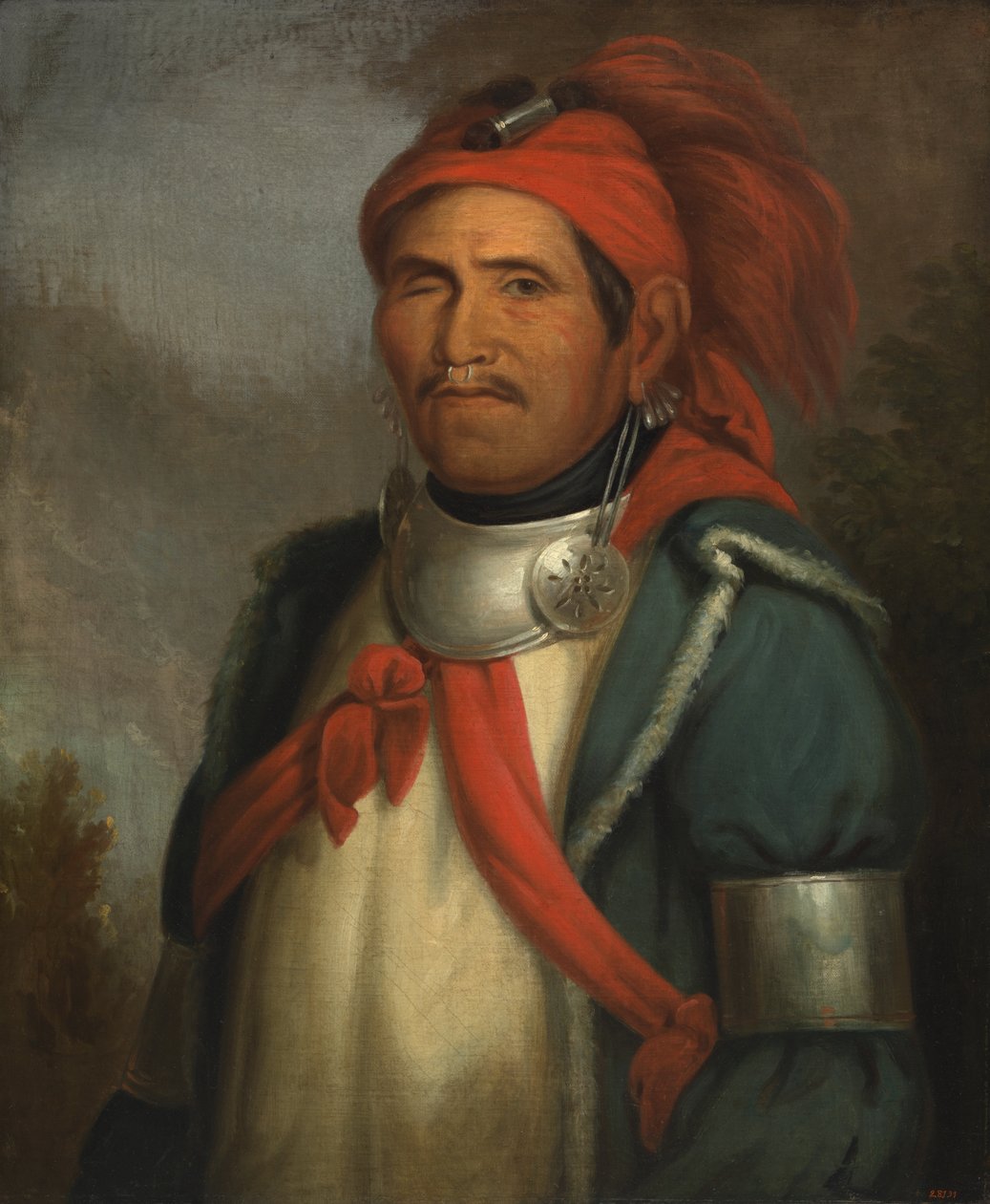 Tenskwatawa, ca. 1830-1833. av Henry Inman