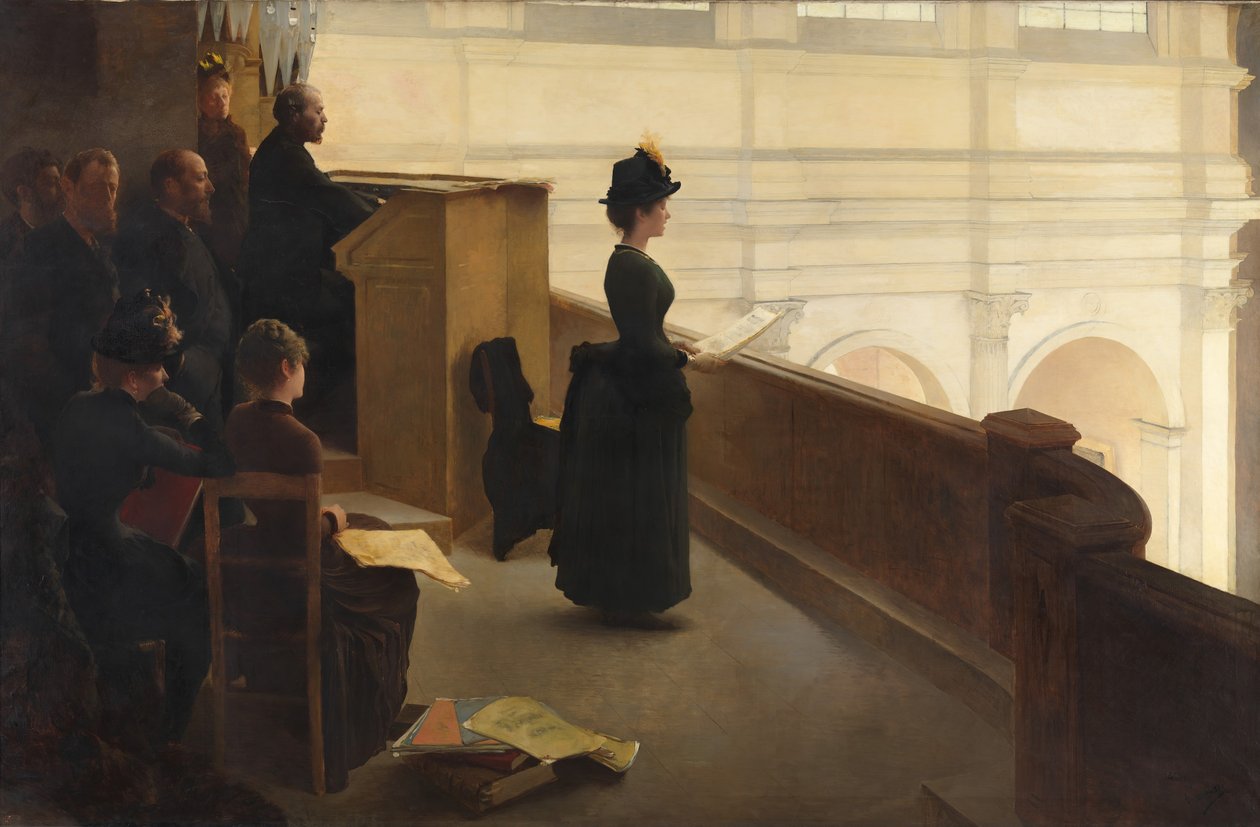 Orgelprøven, 1885. av Henry Lerolle