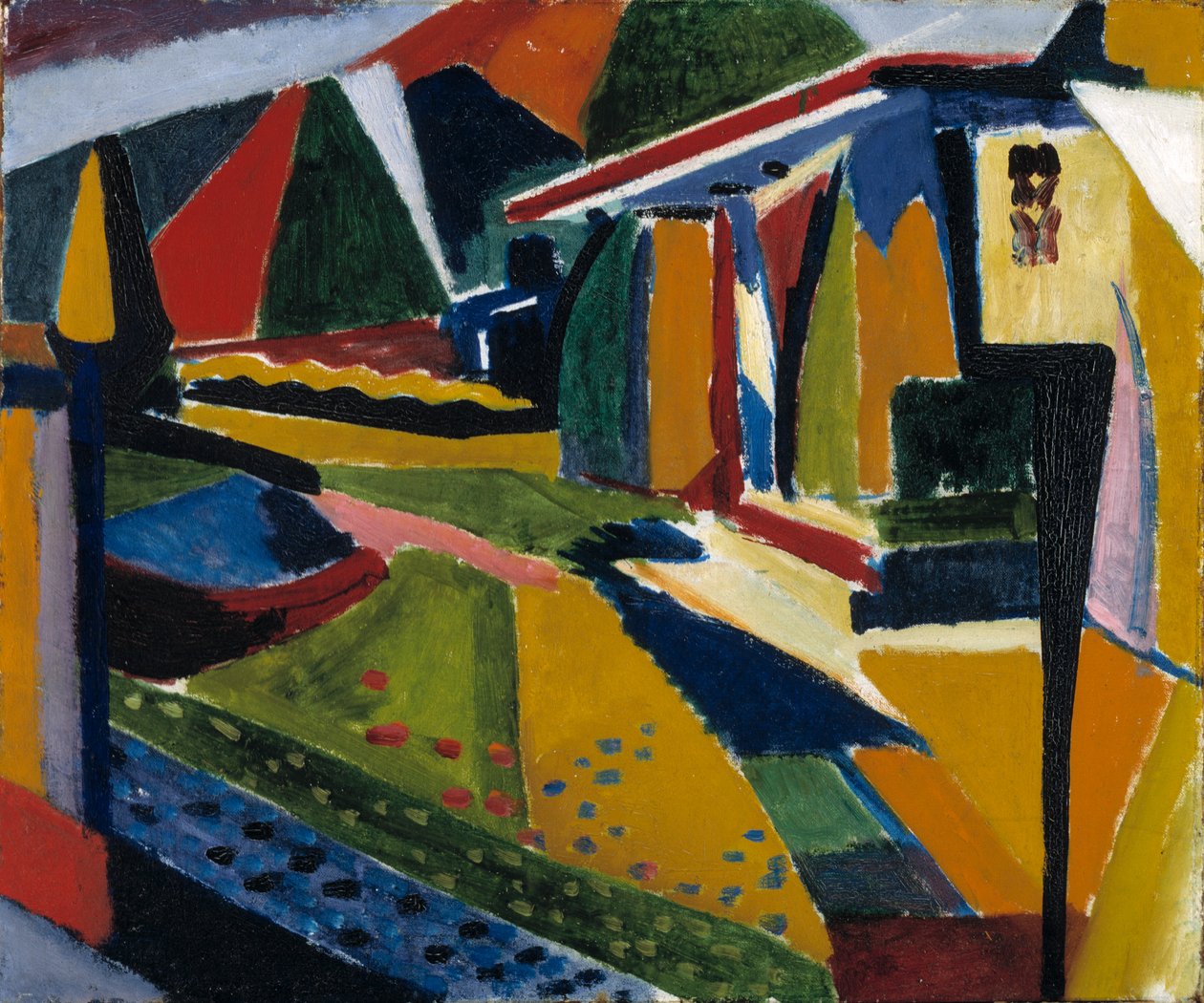 Abstrakt landskap, 1915-1916. av Henry Lyman Saÿen