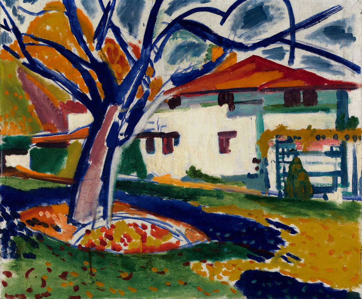 Blå trær, 1915-1916. av Henry Lyman Saÿen