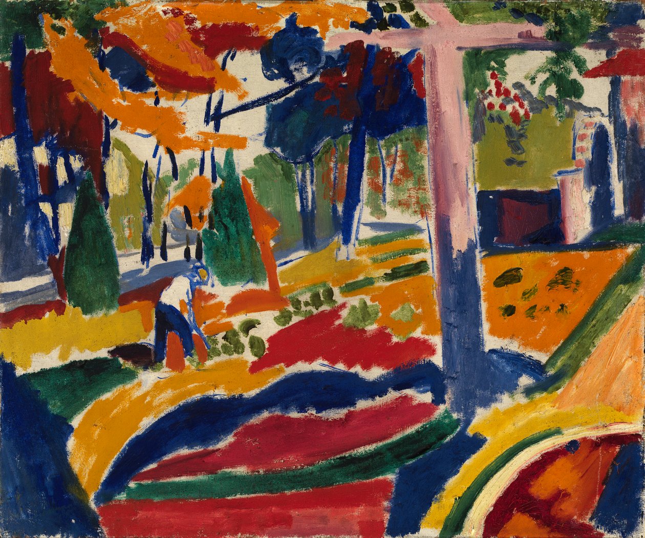 Hage, ca. 1915. av Henry Lyman Saÿen
