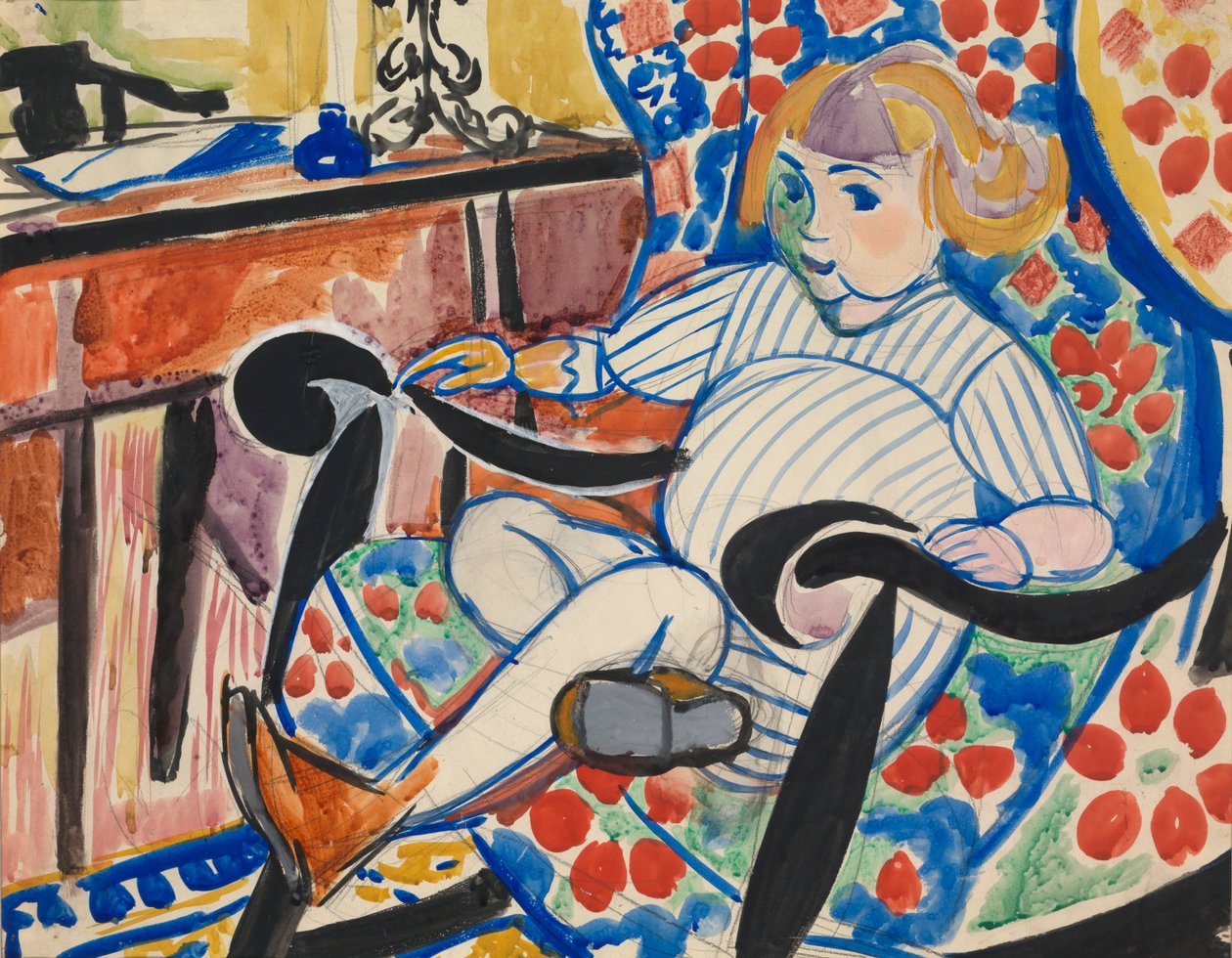 Gouache, ca. 1916. av Henry Lyman Saÿen