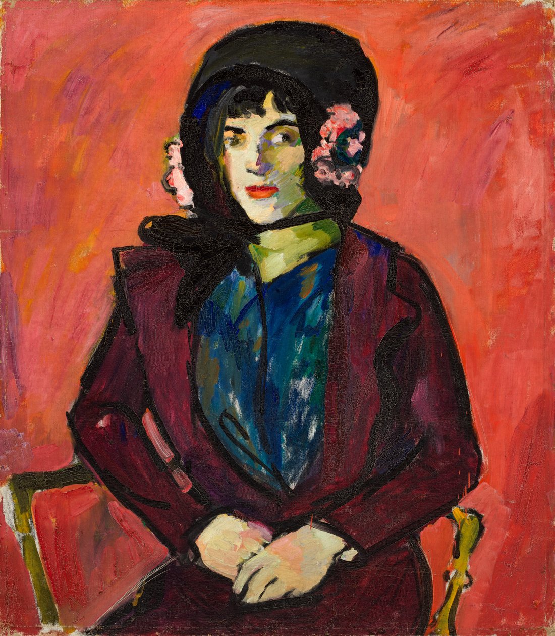 Portrett av en jente, 1909-1914. av Henry Lyman Saÿen