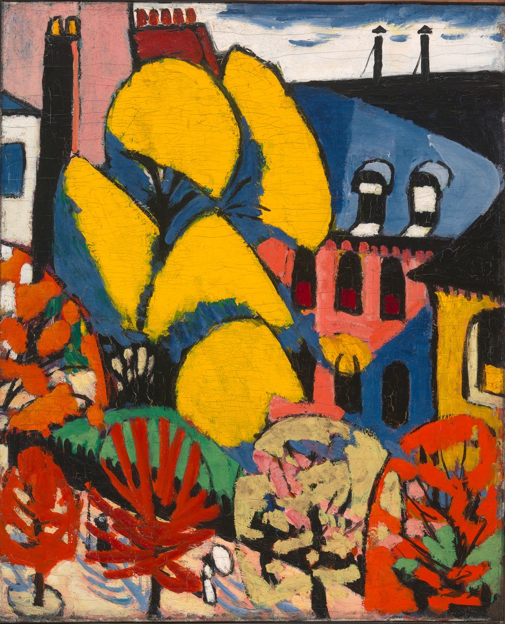 Trær, ca. 1912-14 (olje på lerret) av Henry Lyman Saÿen