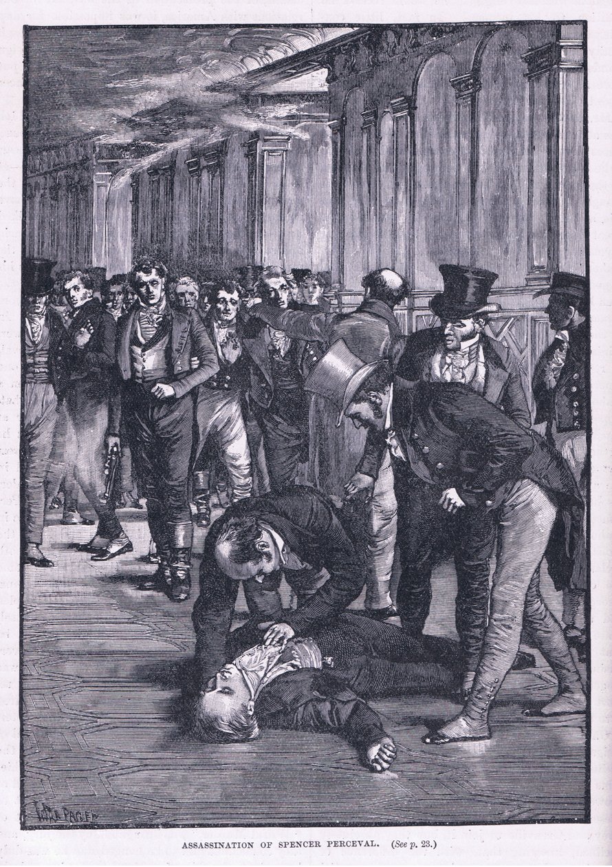 Attentat på Spencer Perceval av Henry Marriott Paget