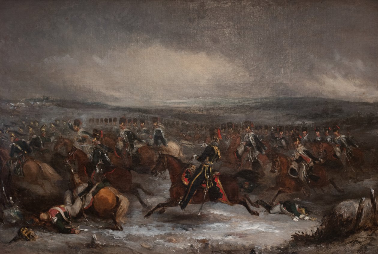 Lader fransk kavaleri ved Waterloo av Henry Martens