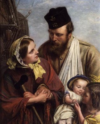 Hjem igjen, 1858 (se også 68094) av Henry Nelson ONeil