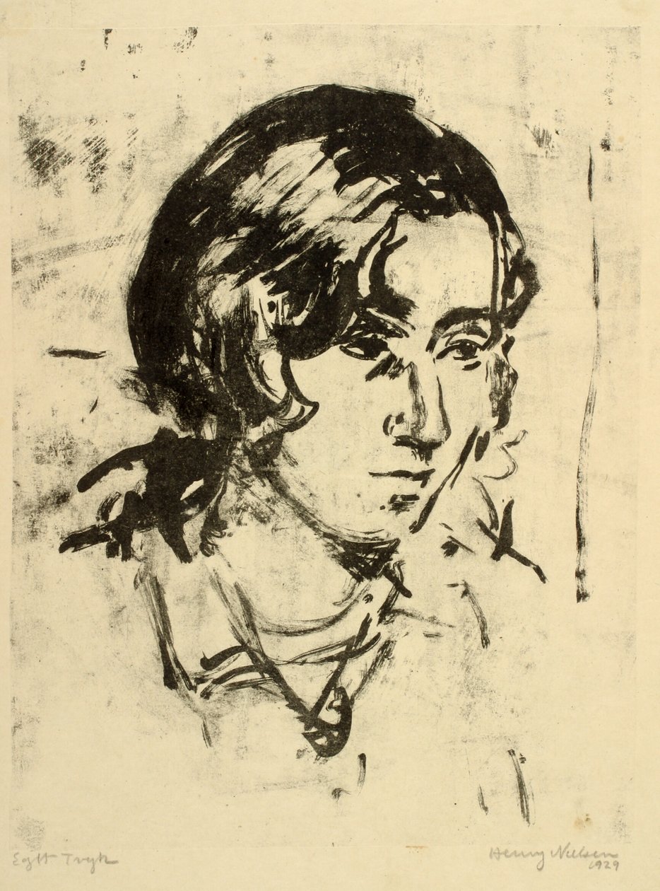 Kvinneportrett av Henry Nielsen