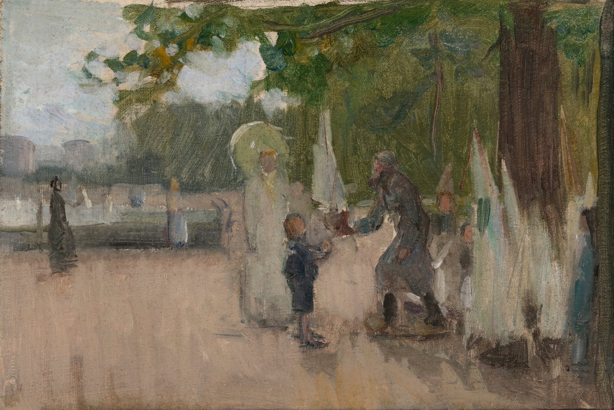 Mannen som leide båter, n.d. av Henry Ossawa Tanner