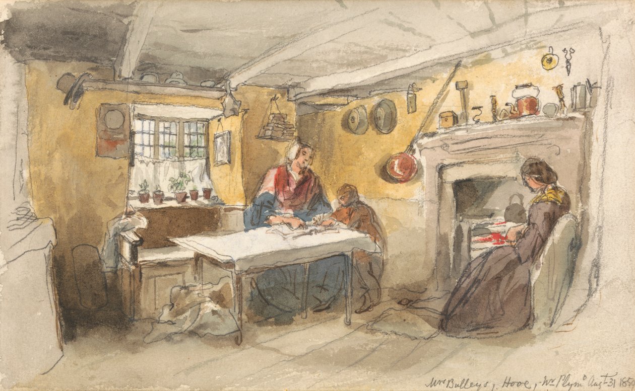 Hos Mrs. Bulley's, Hooe, nær Plymouth av Henry Perlee Parker