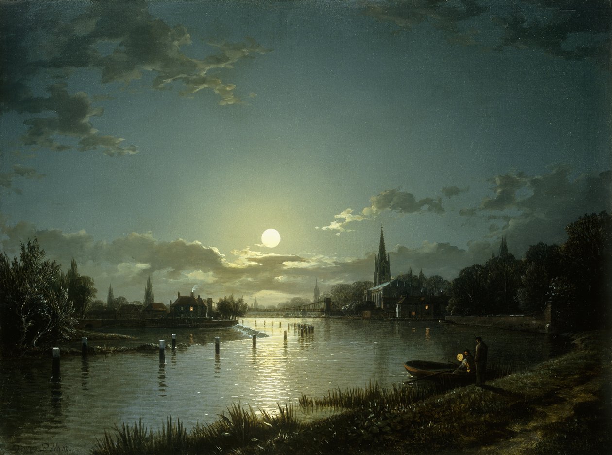 Marlow på Themsen, av Henry Pether