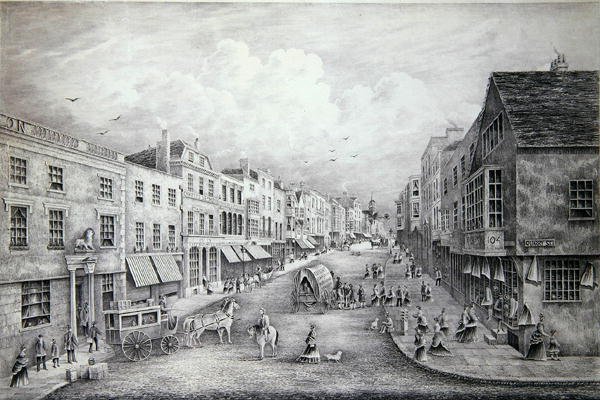 The High Street, Guildford, Surrey av Henry Prosser