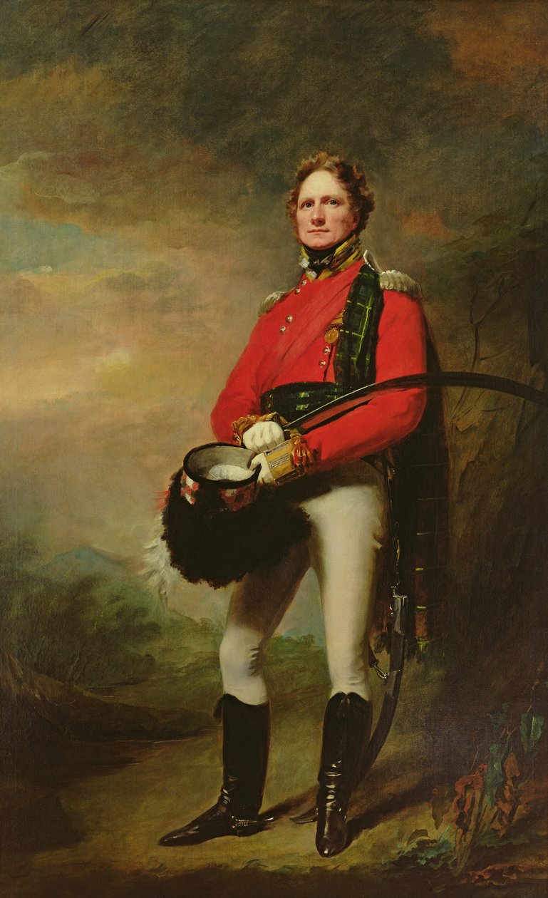 Major James Lee Harvey (ca. 1780-1848) av Henry Raeburn