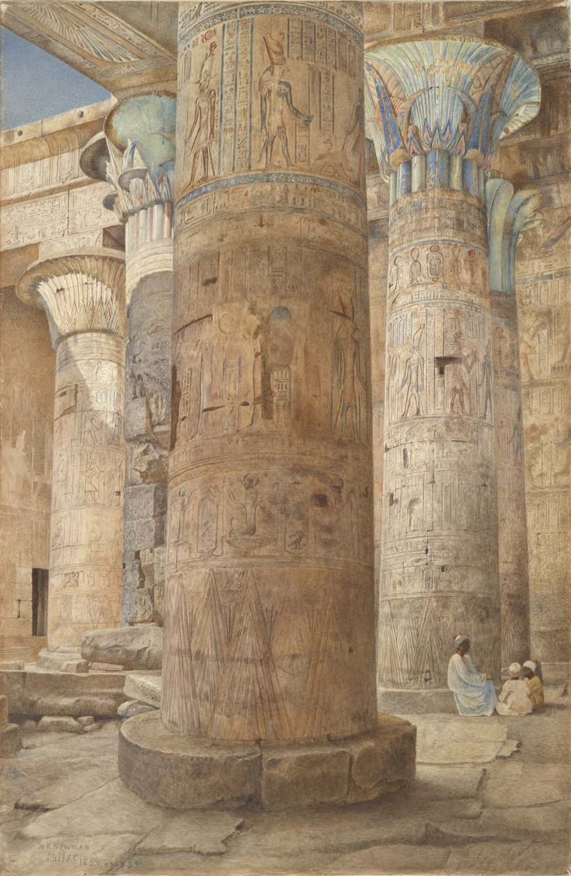 Tempel på øya Philae av Henry Roderick Newman