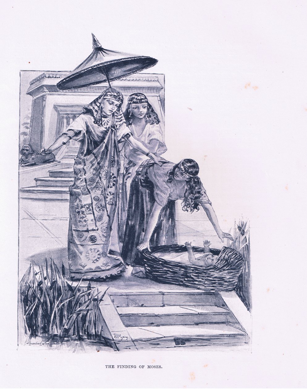 Funnet av Moses av Henry Ryland