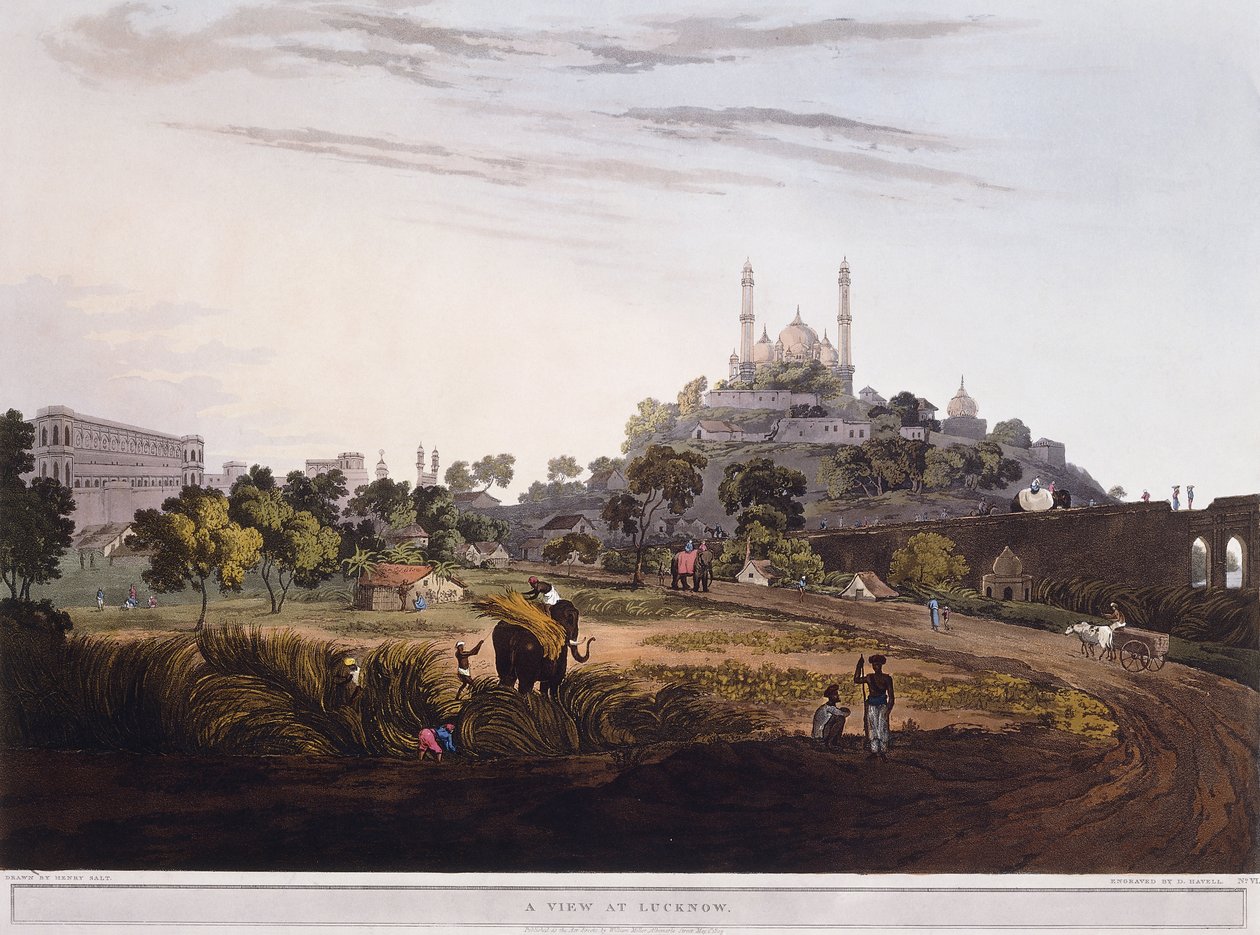 En utsikt ved Lucknow, 1824 av Henry Salt