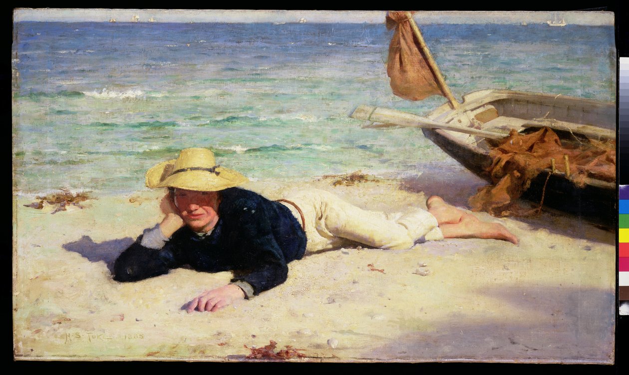En varm sommerdag av Henry Scott Tuke