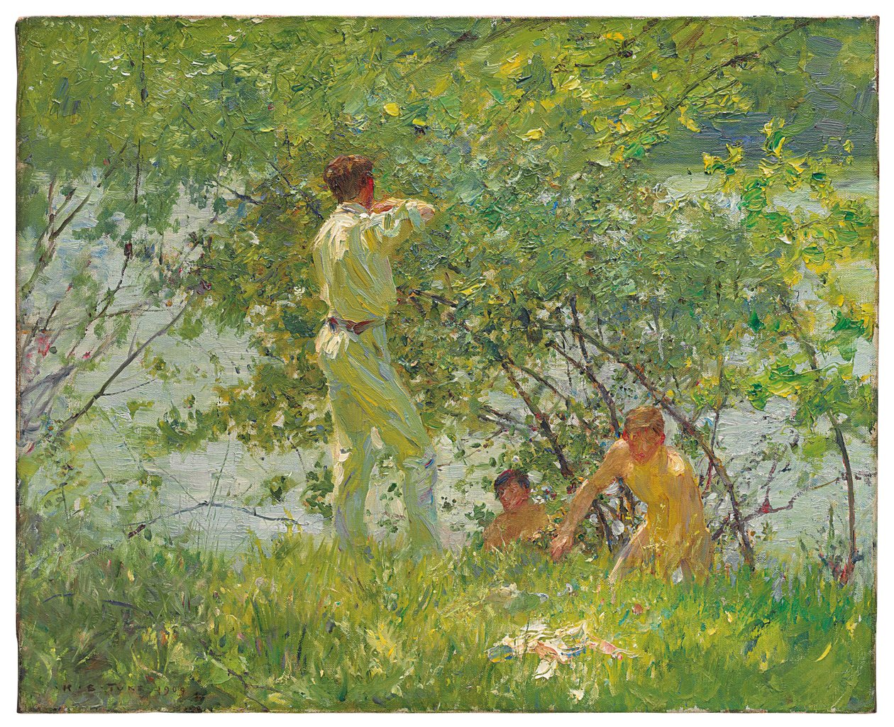 Løvrike juni, 1909 av Henry Scott Tuke