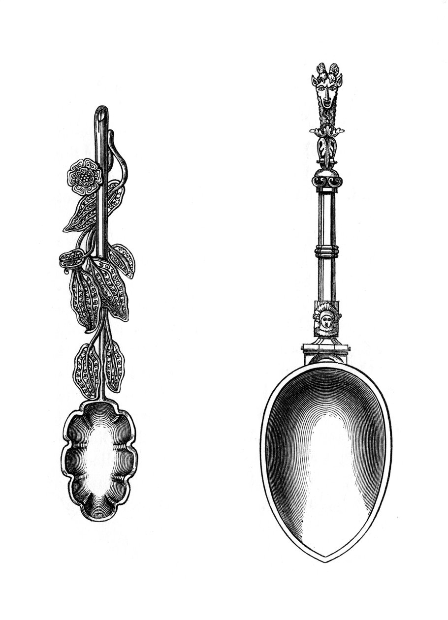 Skjeer, 1500-tallet, 1843. av Henry Shaw