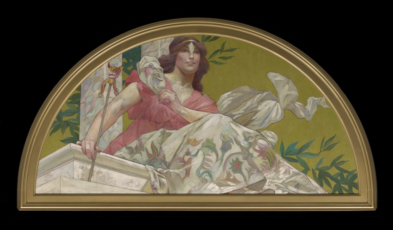 Muse of Comedy, 1893 av Henry Siddons Mowbray
