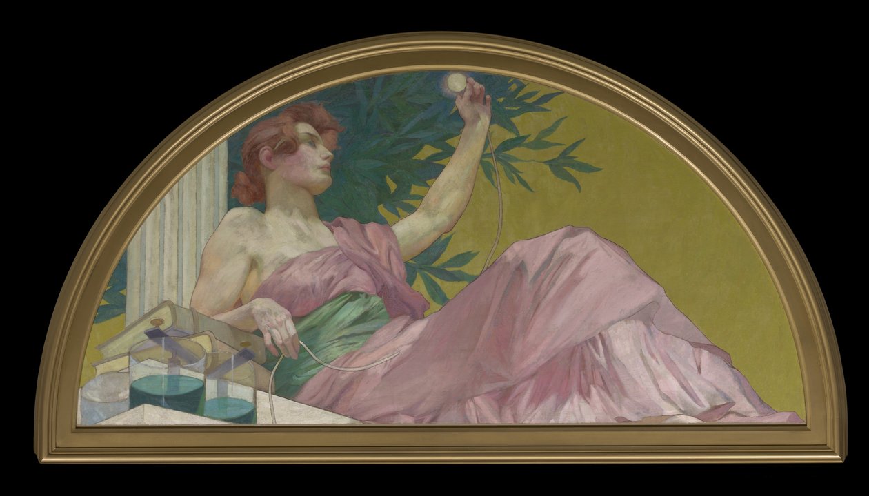 Muse of Electricity, 1893 av Henry Siddons Mowbray