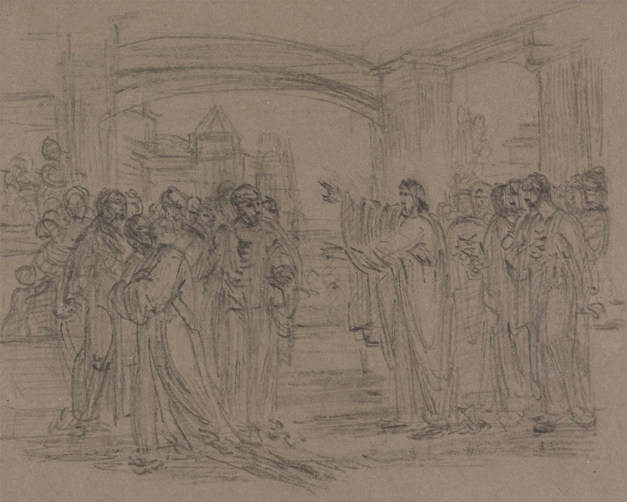 Kristus i templet av Henry Singleton