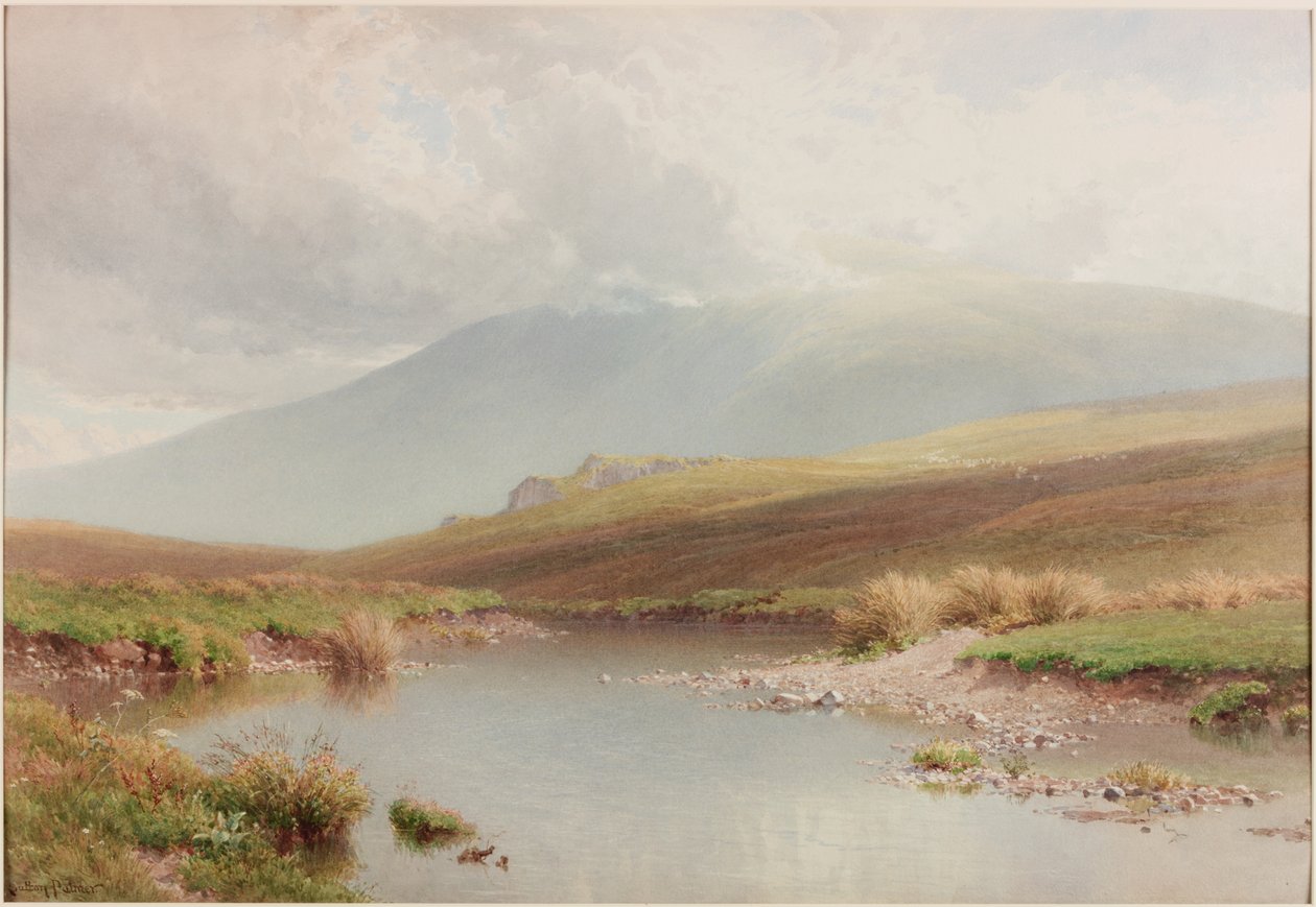 Fjelllandskap, sent på 1800-tallet av Henry Sutton Palmer