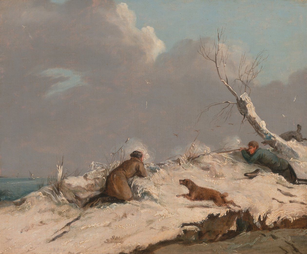 Andeskyting om vinteren, ca. 1825. av Henry Thomas Alken
