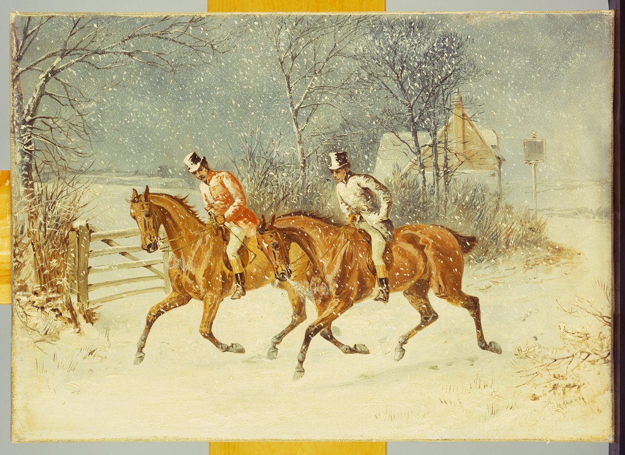 Går ut i en snøstorm av Henry Thomas Alken