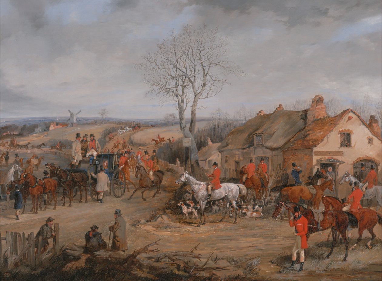 Jaktscene: The Meet, ca. 1840. av Henry Thomas Alken