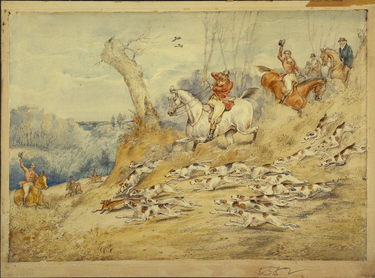 Jaktscener: The Kill av Henry Thomas Alken