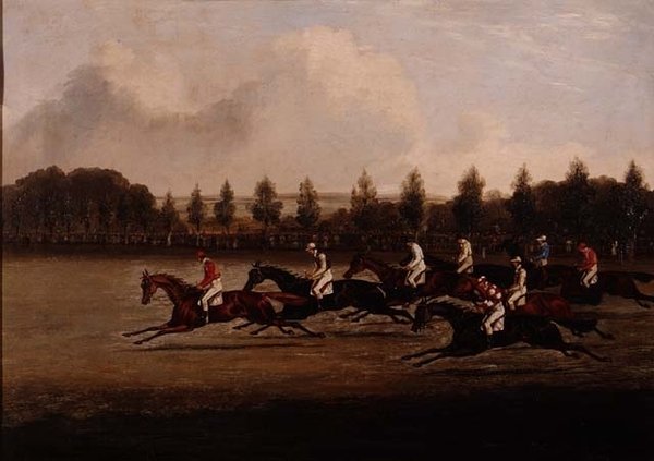 Starten på Doncaster St. Leger av Henry Thomas Alken