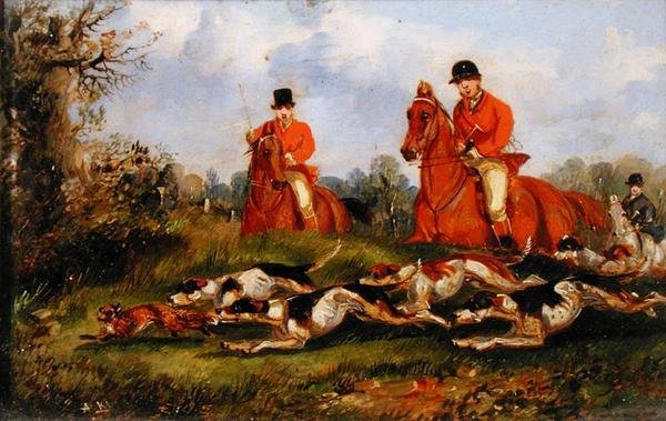 The Kill (olje på lerret) av Henry Thomas Alken