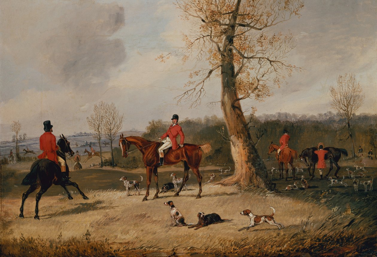 The Meet (olje på lerret) av Henry Thomas Alken